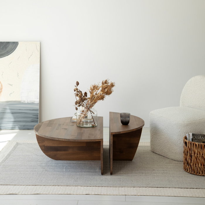 Hanah Home Podium Wood - Walnut Juego de mesa de centro